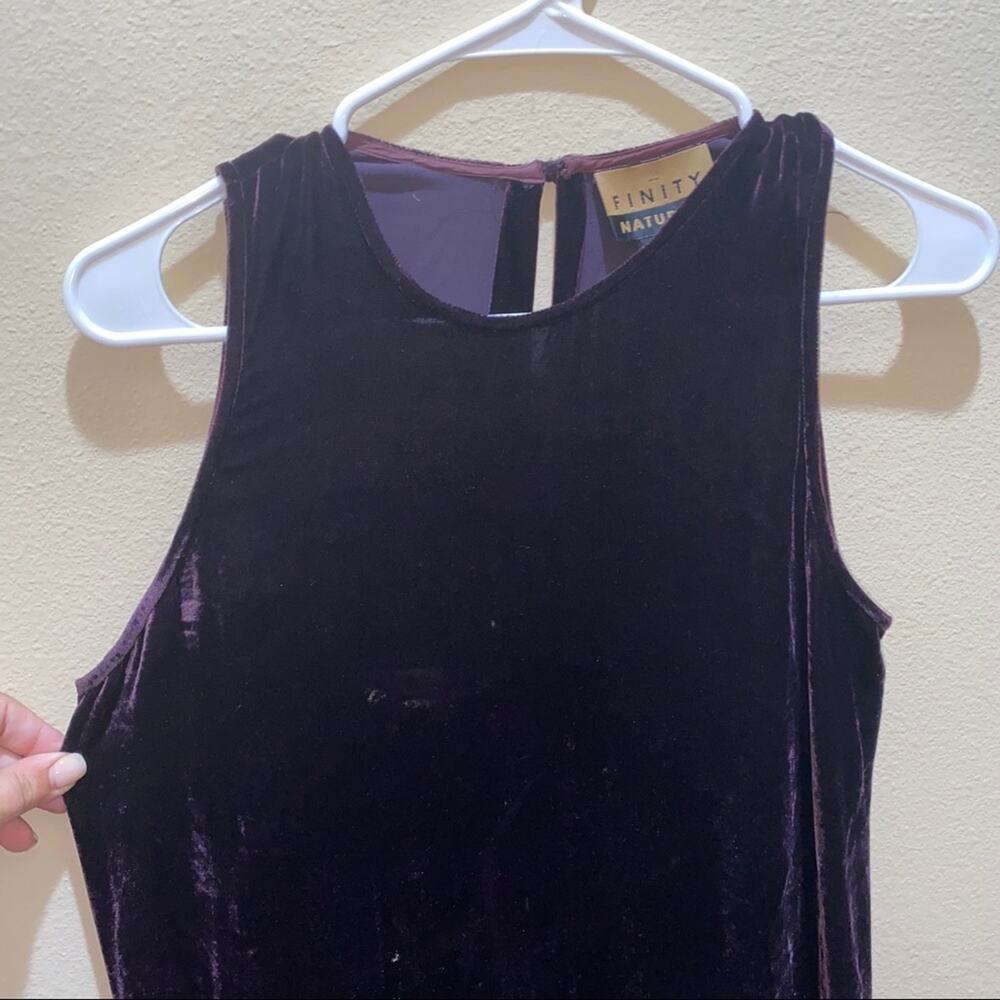 Vntg Finity Naturals Maxi Velvet Dress View 3